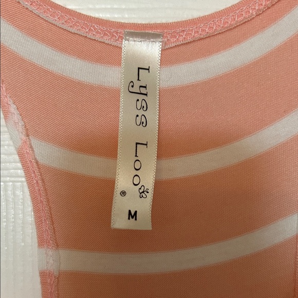 Lyss Loo Peach Striped Maxi Dress - Picture 2 of 2